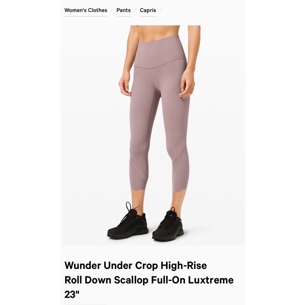 Lululemon cropped Wunder Under leggings